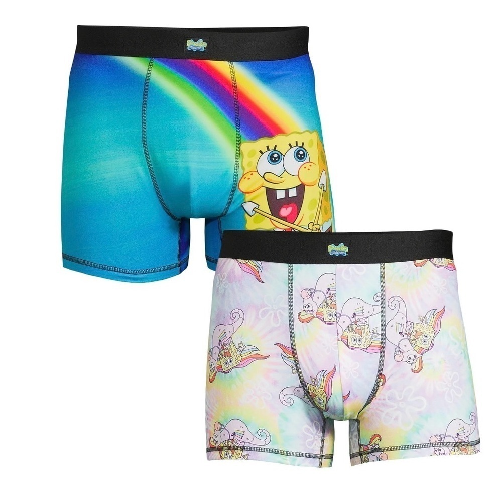SpongeBob SquarePants Men's Boxer Briefs, 2-Pack